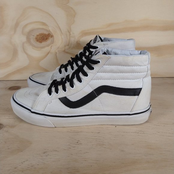 Vans - Off The Wall - SK-8 Hi - Cream/Black - Women''s - 11 - Picture 3 of 9